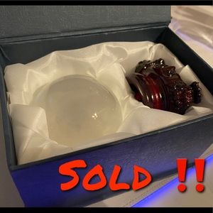 Clear Crystal ball with stand